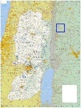 mapa de Cisjordania