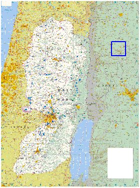 mapa de Cisjordania