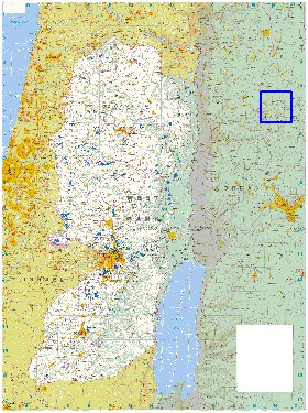 mapa de Cisjordania