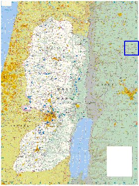 mapa de Cisjordania