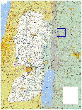 mapa de Cisjordania
