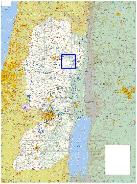 mapa de Cisjordania