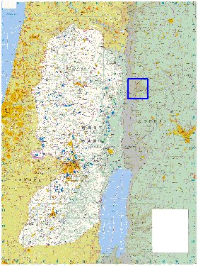 carte de Cisjordanie