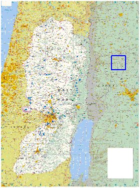 mapa de Cisjordania