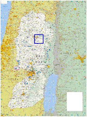 mapa de Cisjordania