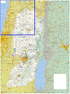 carte de Cisjordanie