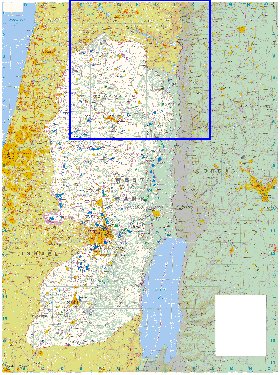 carte de Cisjordanie