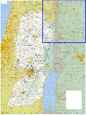 carte de Cisjordanie