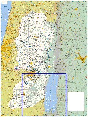 mapa de Cisjordania