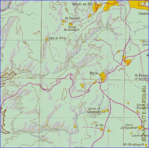 mapa de Cisjordania