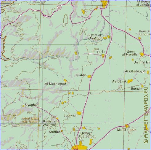 mapa de Cisjordania