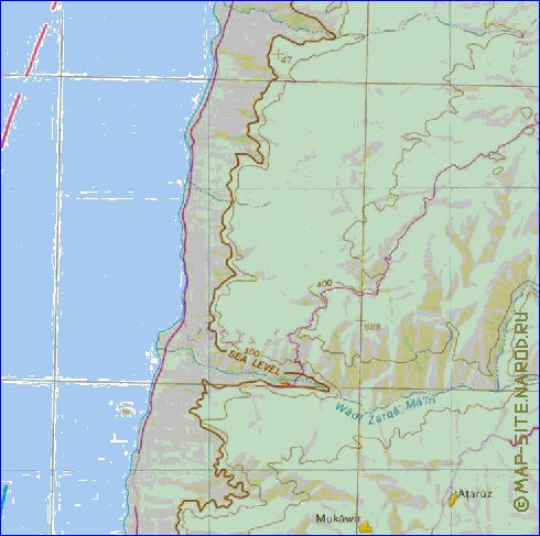 mapa de Cisjordania