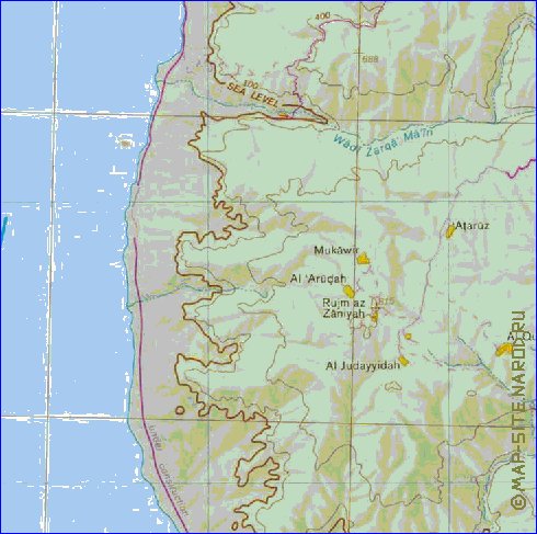 mapa de Cisjordania