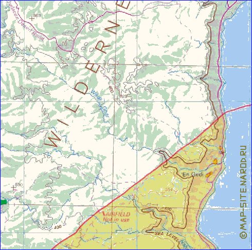 mapa de Cisjordania