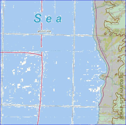 mapa de Cisjordania