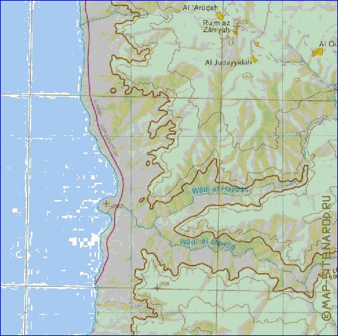 mapa de Cisjordania