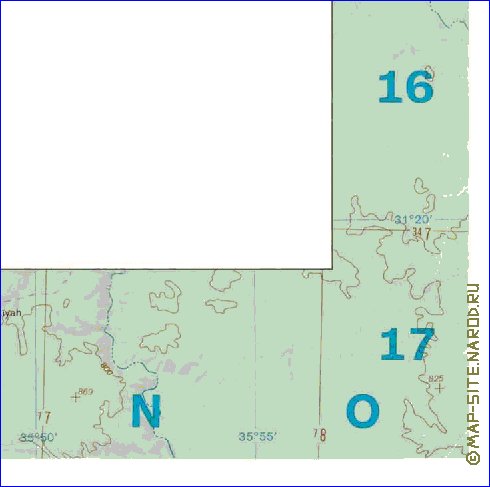 mapa de Cisjordania