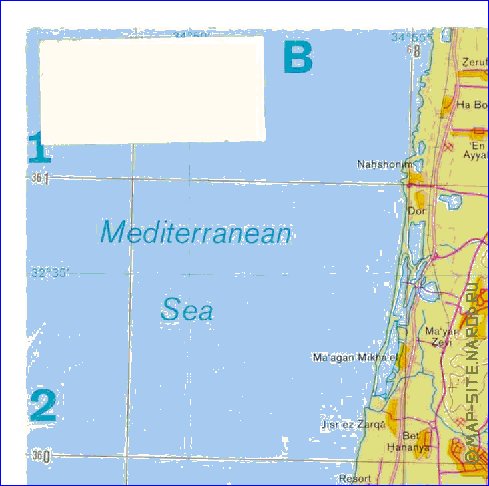 mapa de Cisjordania