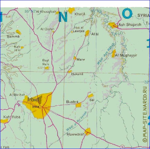 mapa de Cisjordania