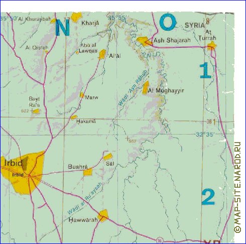 mapa de Cisjordania