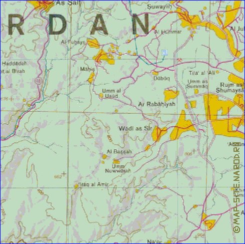 mapa de Cisjordania