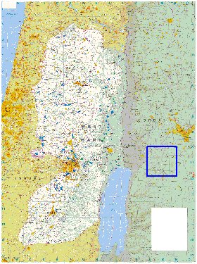 mapa de Cisjordania