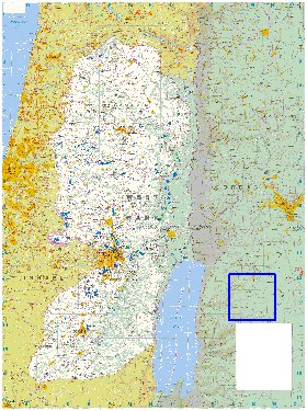 mapa de Cisjordania