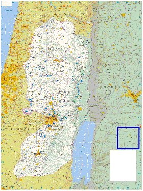 mapa de Cisjordania