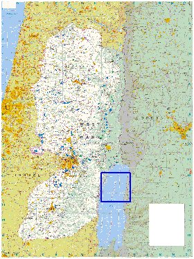 mapa de Cisjordania