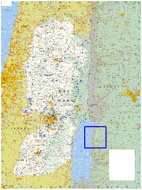 mapa de Cisjordania