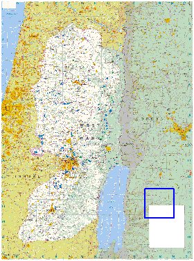 mapa de Cisjordania