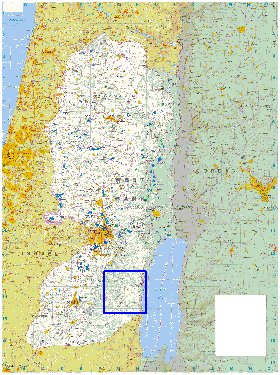 mapa de Cisjordania