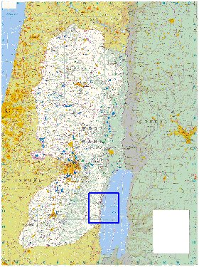 mapa de Cisjordania