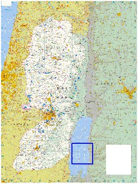 mapa de Cisjordania