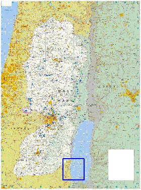 mapa de Cisjordania