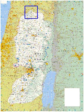 mapa de Cisjordania