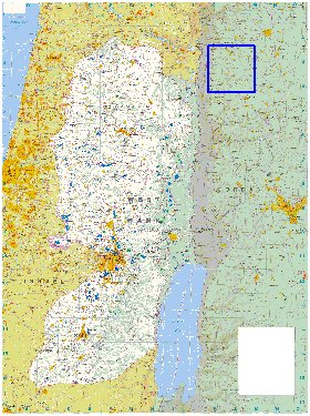 mapa de Cisjordania