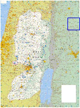 mapa de Cisjordania