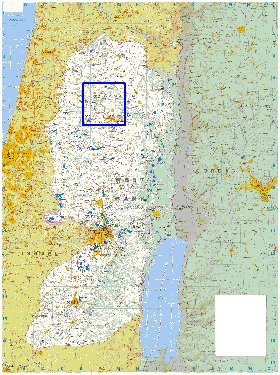 carte de Cisjordanie