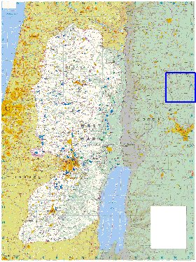 mapa de Cisjordania