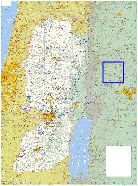 mapa de Cisjordania