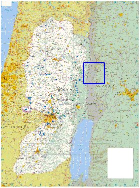 mapa de Cisjordania