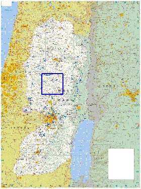 carte de Cisjordanie