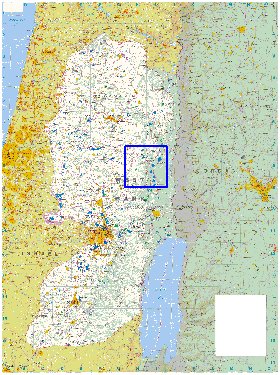 carte de Cisjordanie