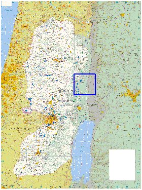 carte de Cisjordanie