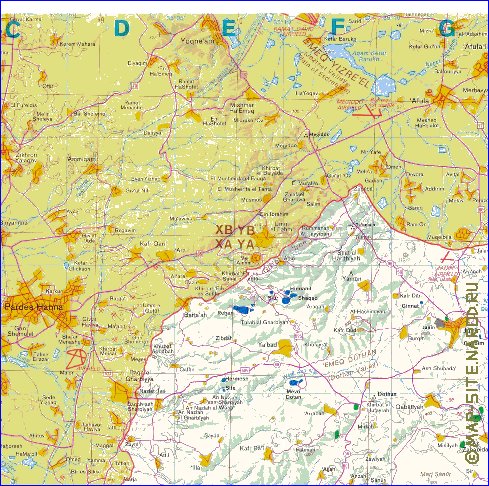 mapa de Cisjordania