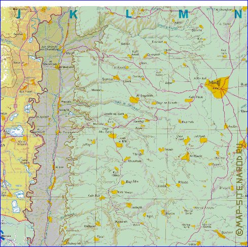 mapa de Cisjordania