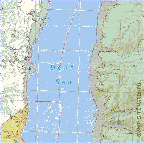 mapa de Cisjordania