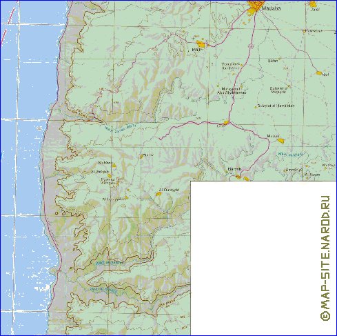 mapa de Cisjordania