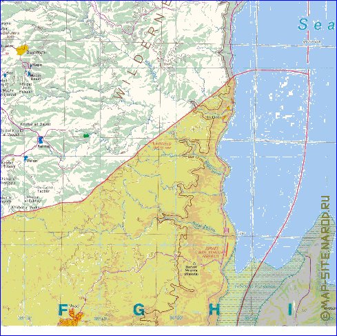 mapa de Cisjordania